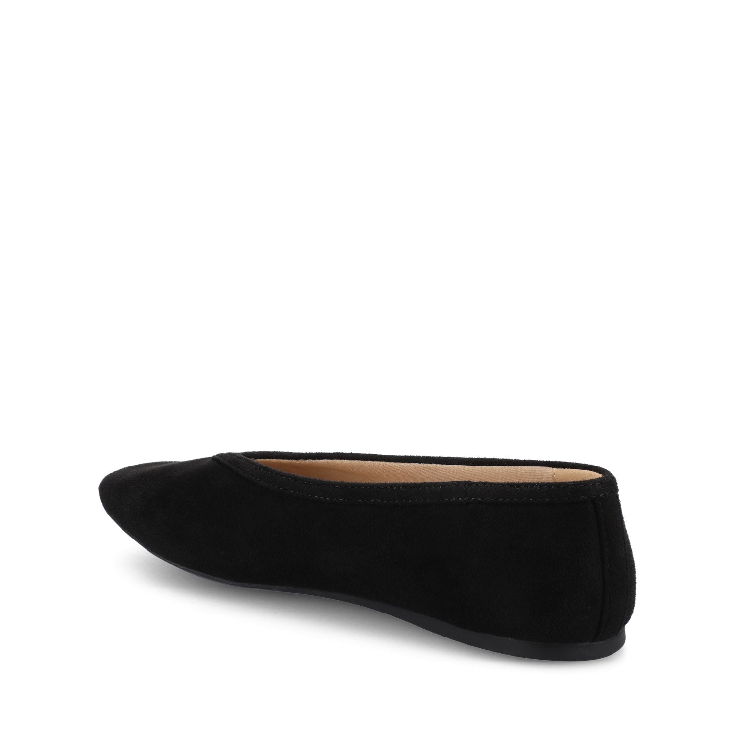 Journee FORTUNE BALLET FLATS - Black Suede