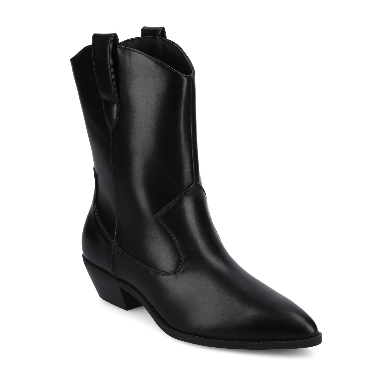 Journee FRITZIE WESTERN ANKLE BOOTIES - Black