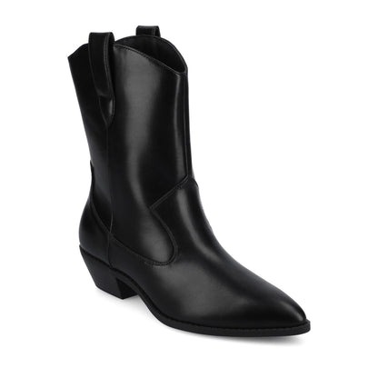 Journee FRITZIE WESTERN ANKLE BOOTIES - Black