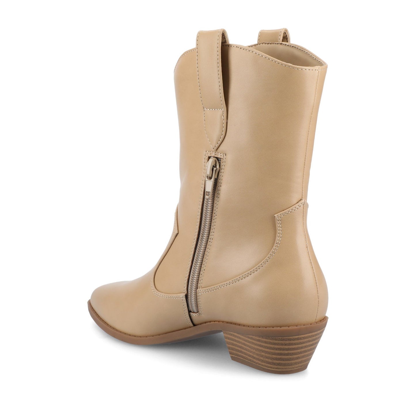 Journee FRITZIE WESTERN ANKLE BOOTIES - Taupe