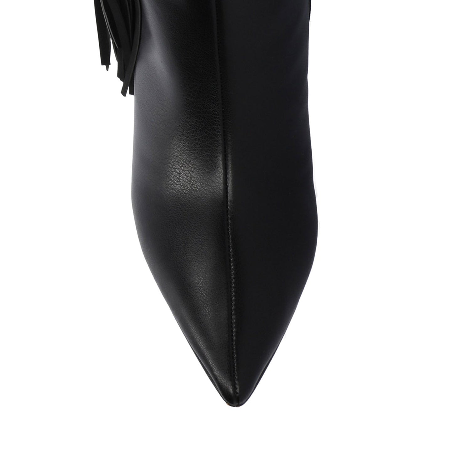 Journee DOLLY KNEE HIGH TASSEL WESTERN BOOTS - Black