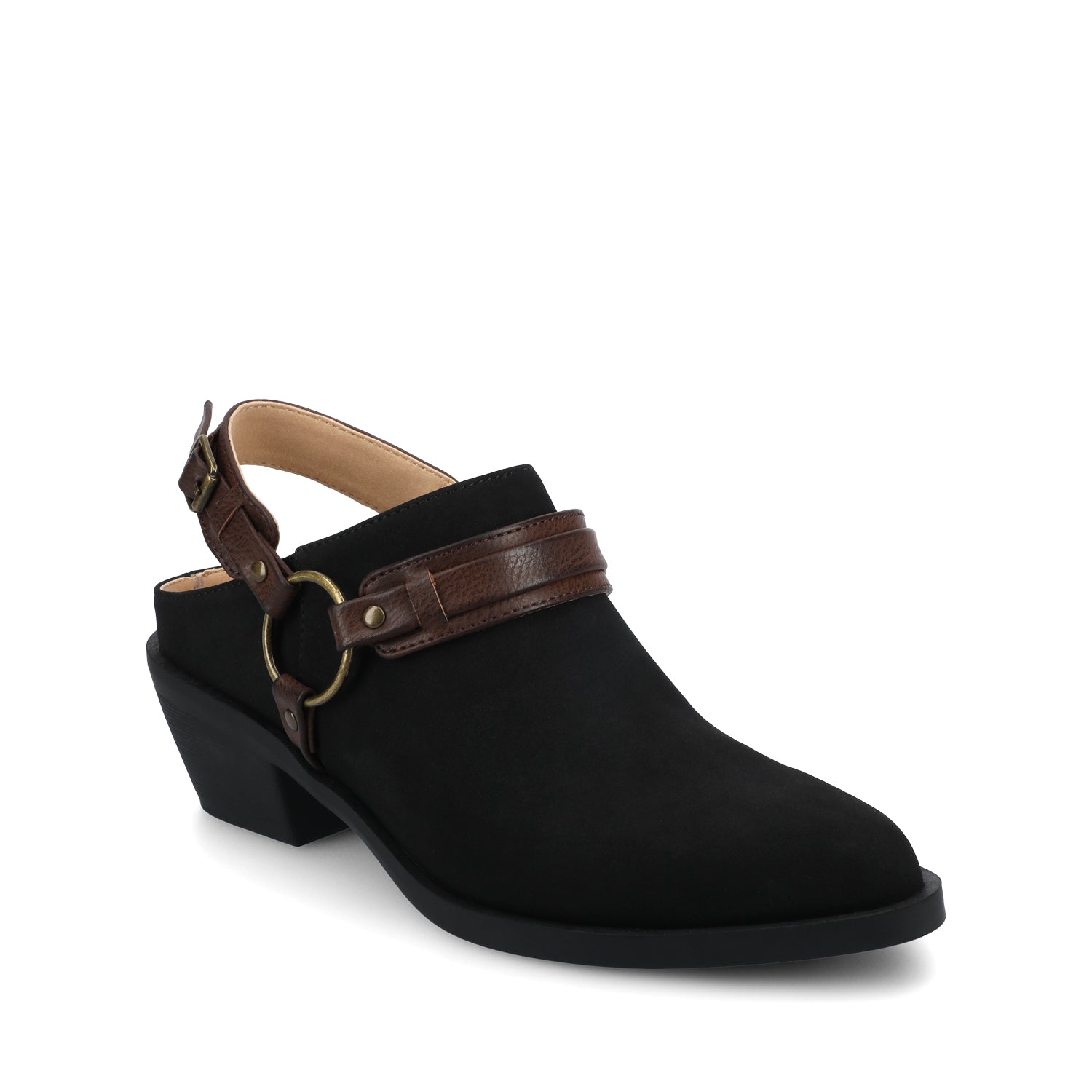 Journee URBANA STRAPPY MULES - Black
