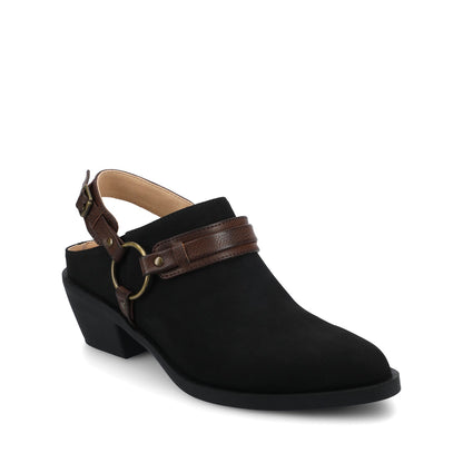 Journee URBANA STRAPPY MULES - Black