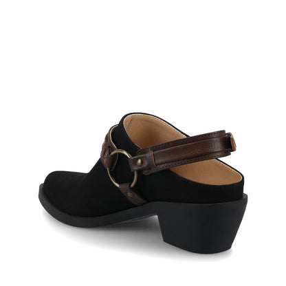 Journee URBANA STRAPPY MULES - Black