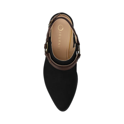 Journee URBANA STRAPPY MULES - Black
