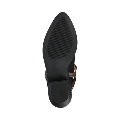 Journee URBANA STRAPPY MULES - Black
