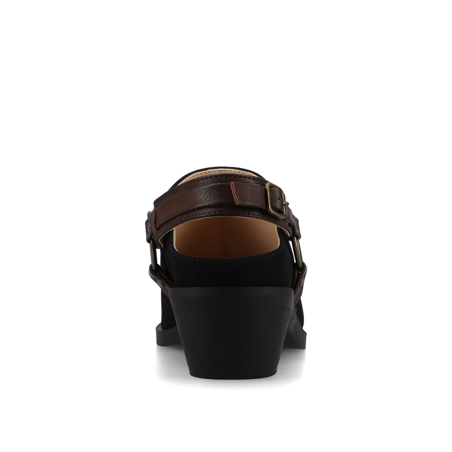 Journee URBANA STRAPPY MULES - Black