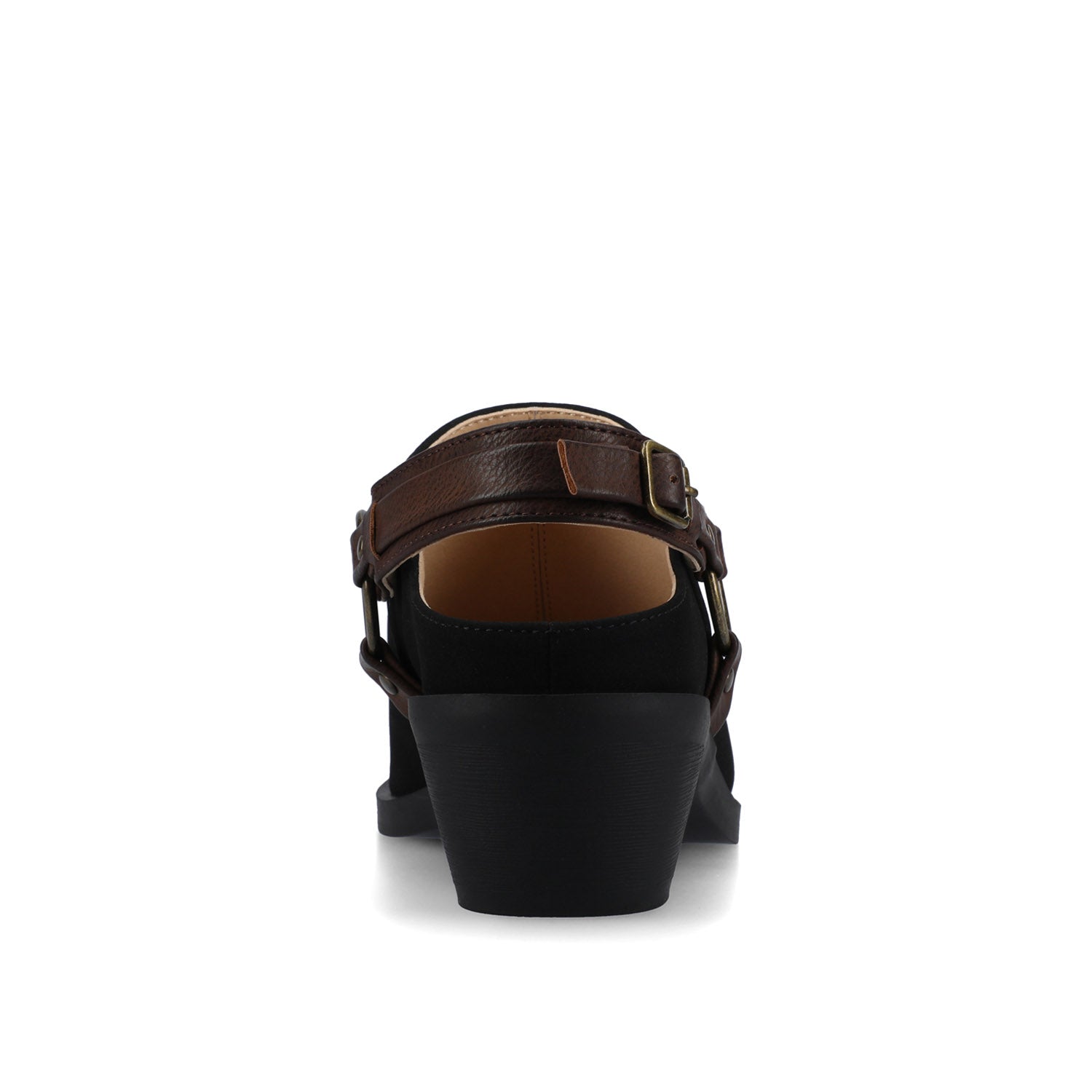 Journee URBANA STRAPPY MULES - Black