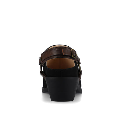 Journee URBANA STRAPPY MULES - Black