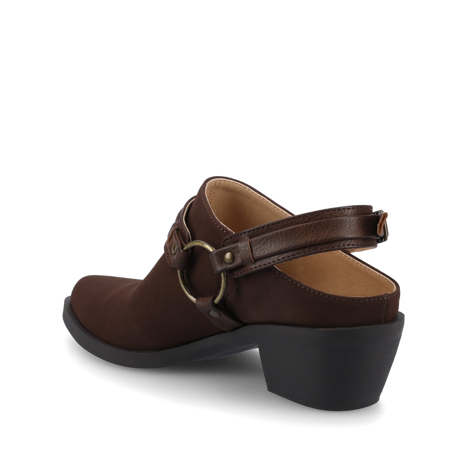 Journee URBANA STRAPPY MULES - Chocolate