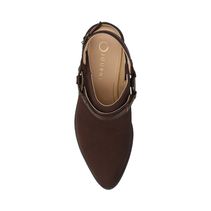 Journee URBANA STRAPPY MULES - Chocolate