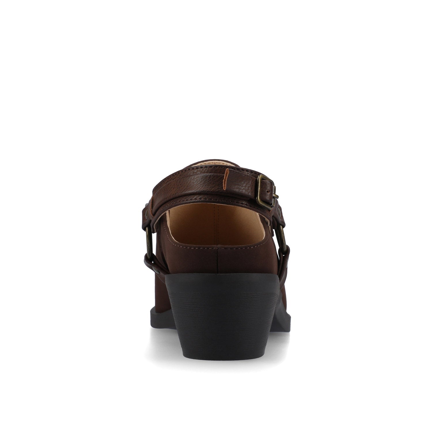 Journee URBANA STRAPPY MULES - Chocolate