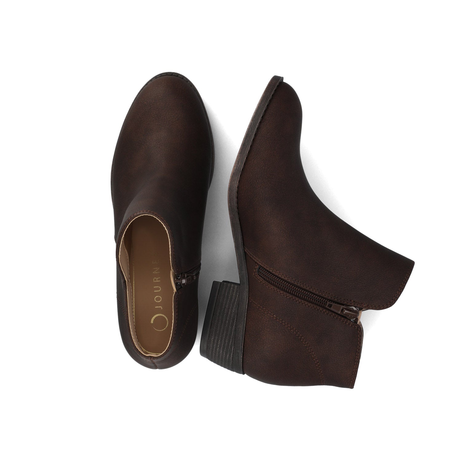 Journee SOLARAH ANKLE BOOTIE - Vintage Chocolate