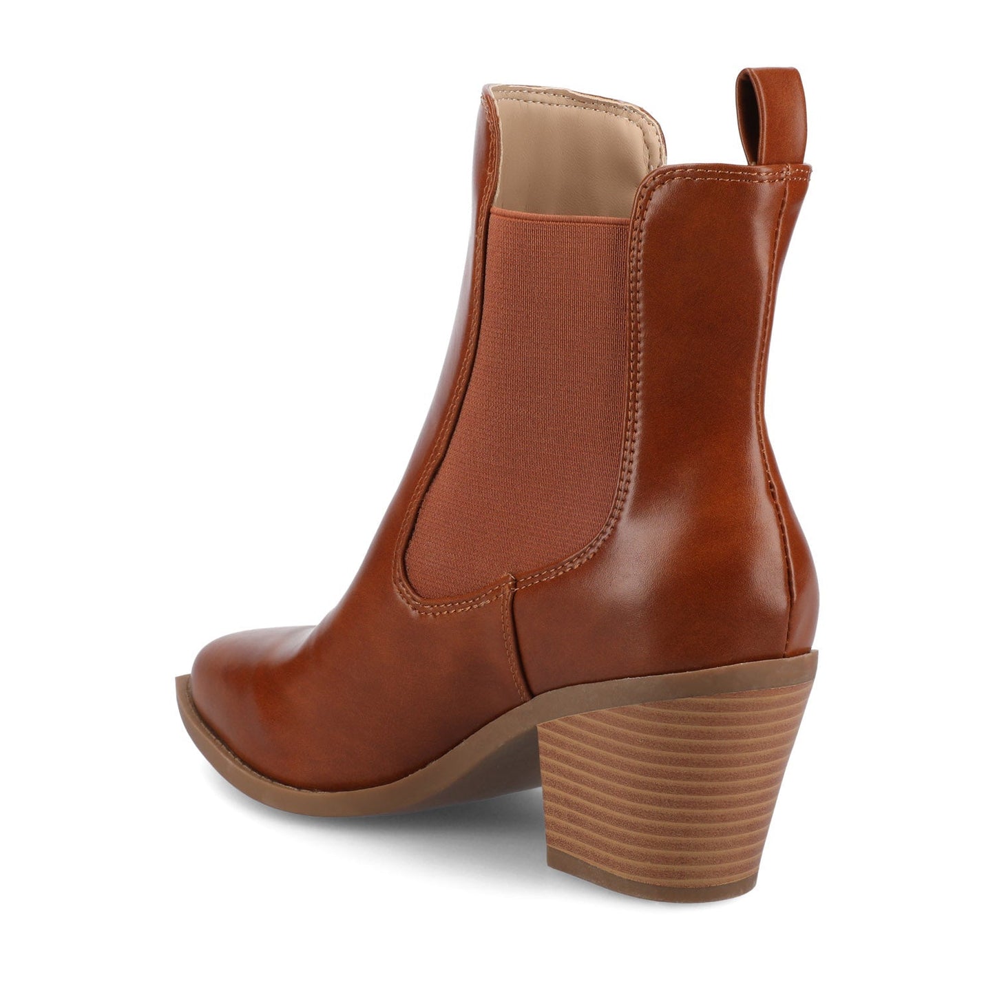 Journee ROSEMARY WESTERN CHELSEA BOOTIES - Cognac