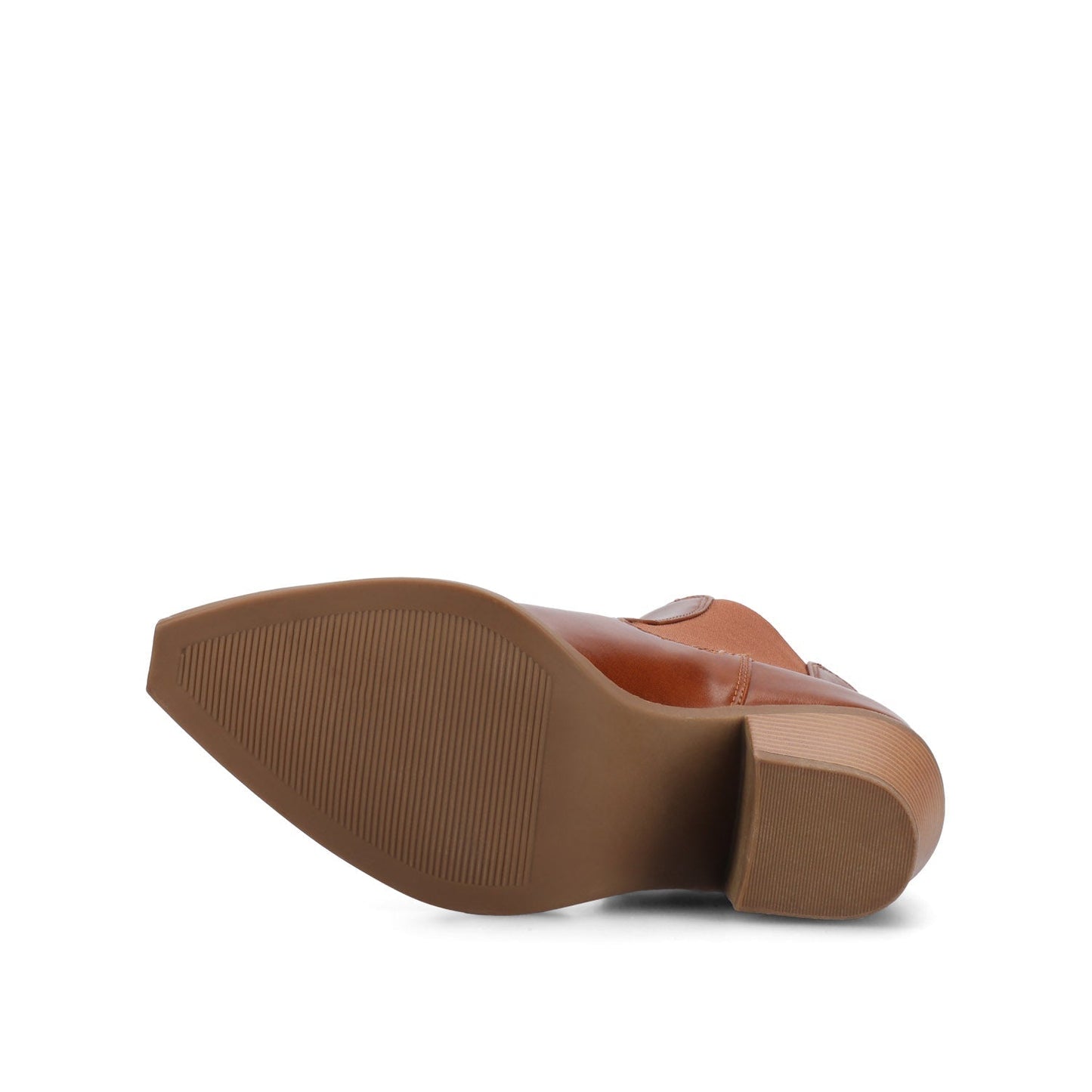 Journee ROSEMARY WESTERN CHELSEA BOOTIES - Cognac