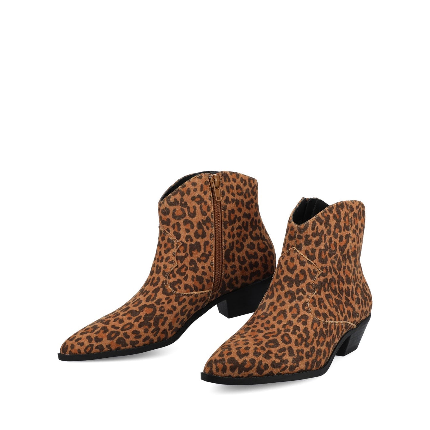 Journee TALIAH WESTERN ANKLE BOOTIES - Leopard