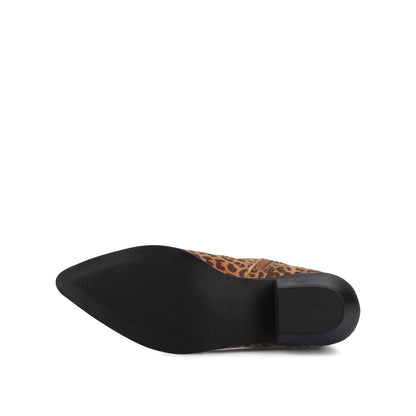 Journee TALIAH WESTERN ANKLE BOOTIES - Leopard