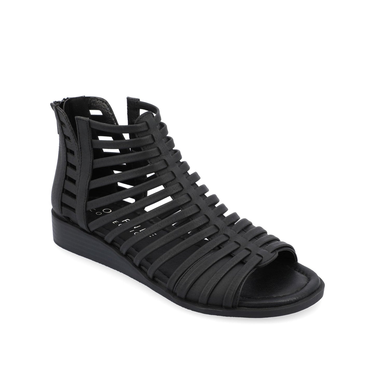 Journee DELILAH GLADIATOR SANDALS IN VEGAN LEATHER - Black