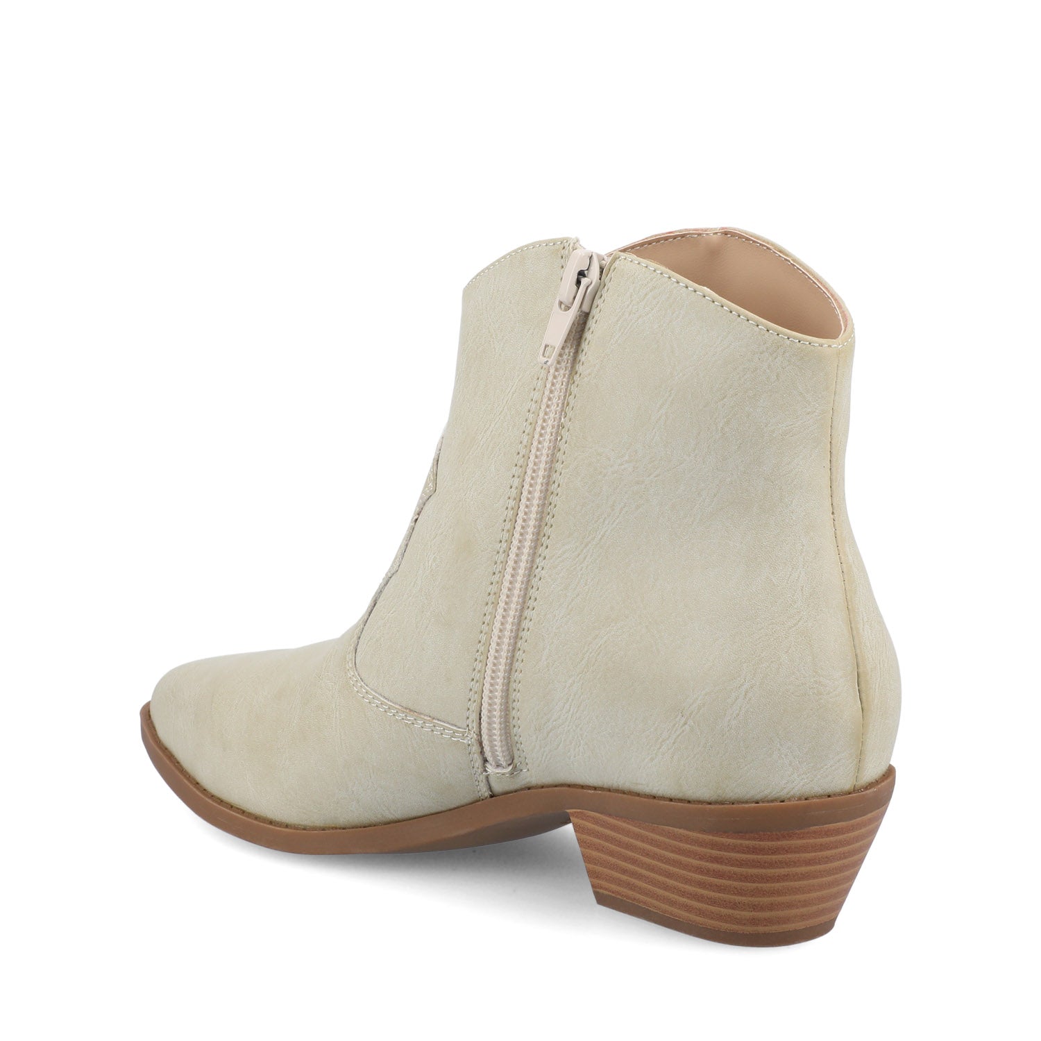 Journee TALIAH WESTERN ANKLE BOOTIES - Bone