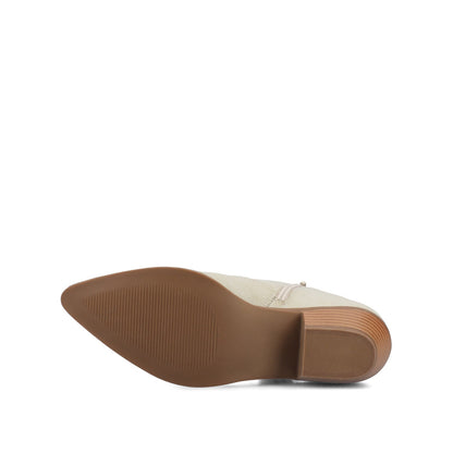 Journee TALIAH WESTERN ANKLE BOOTIES - Bone