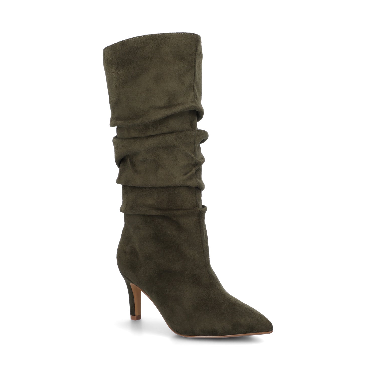 Journee SONNET SLOUCHY BOOTS - Olive