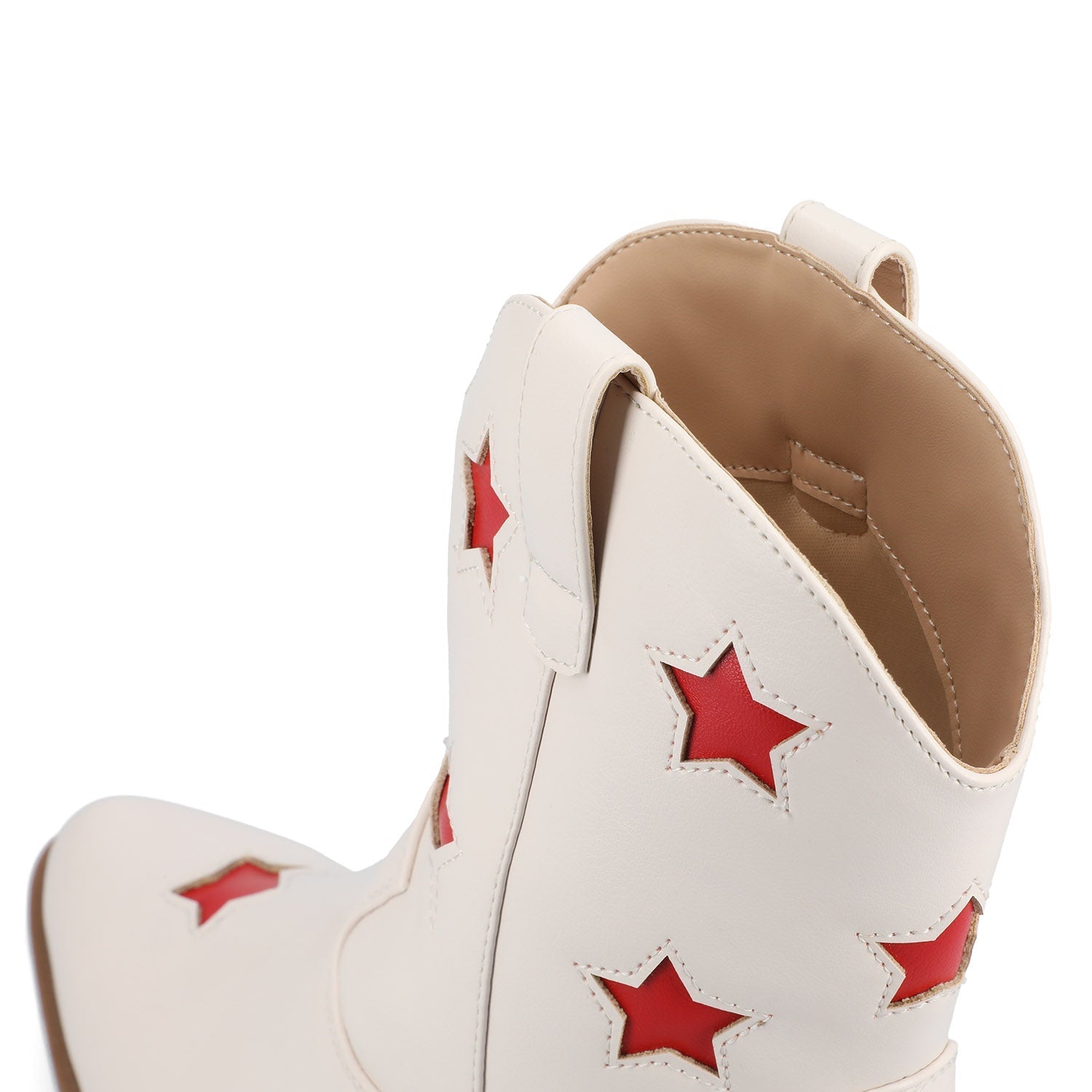 Journee UNDERWOOD WESTERN STAR BOOTIES - White