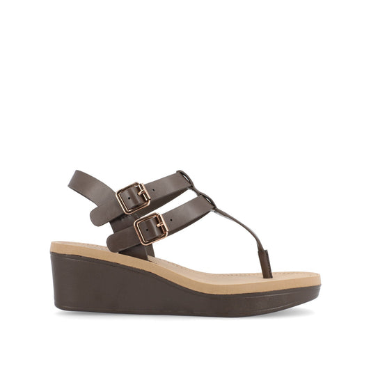 Journee BIANCA SANDALS IN STATEMENT COLORS - Brown