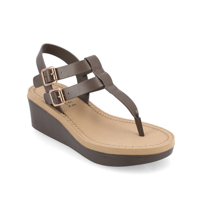 Journee BIANCA SANDALS IN STATEMENT COLORS - Brown