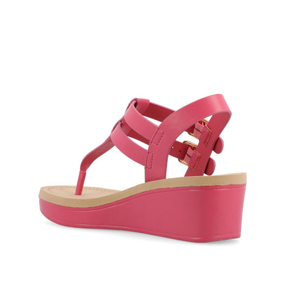 Journee BIANCA SANDALS IN STATEMENT COLORS - Pink