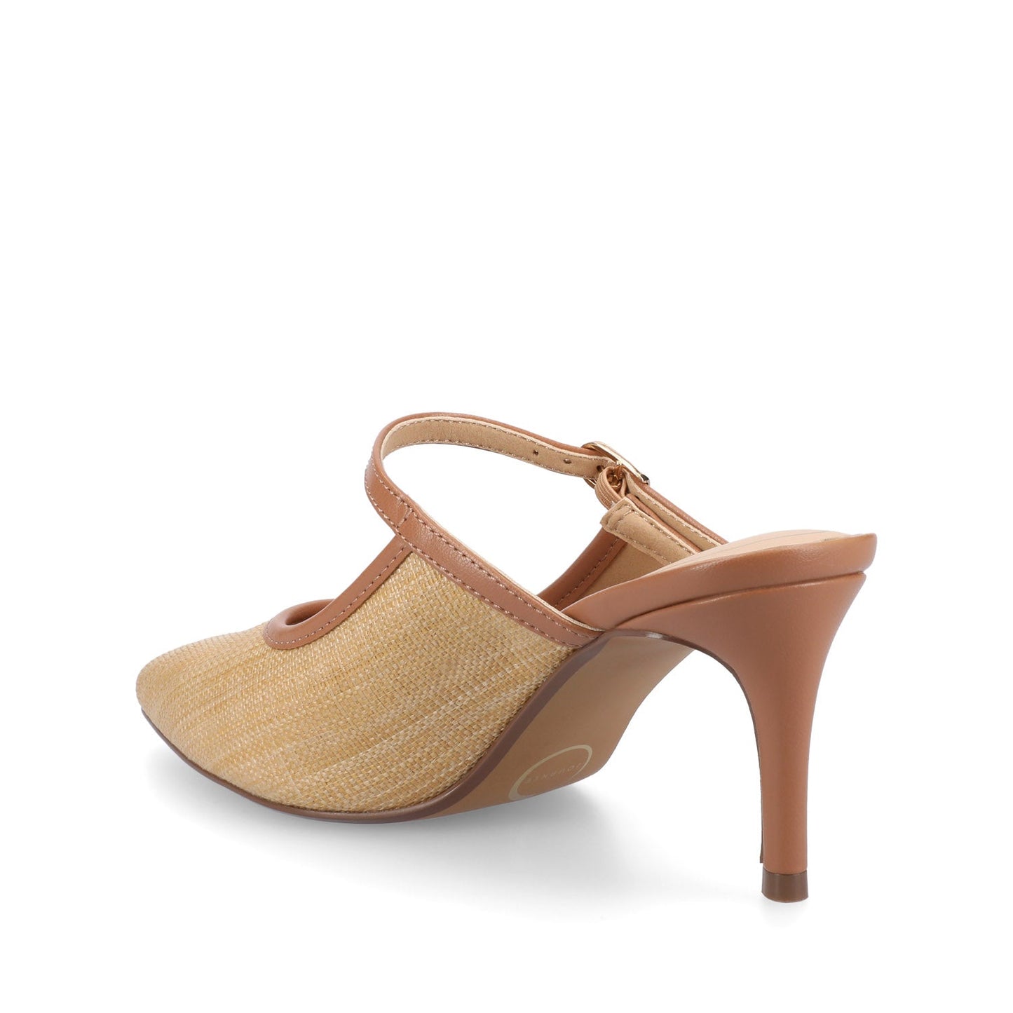 Journee TIFFEE SLIP ON HEELS - Natural