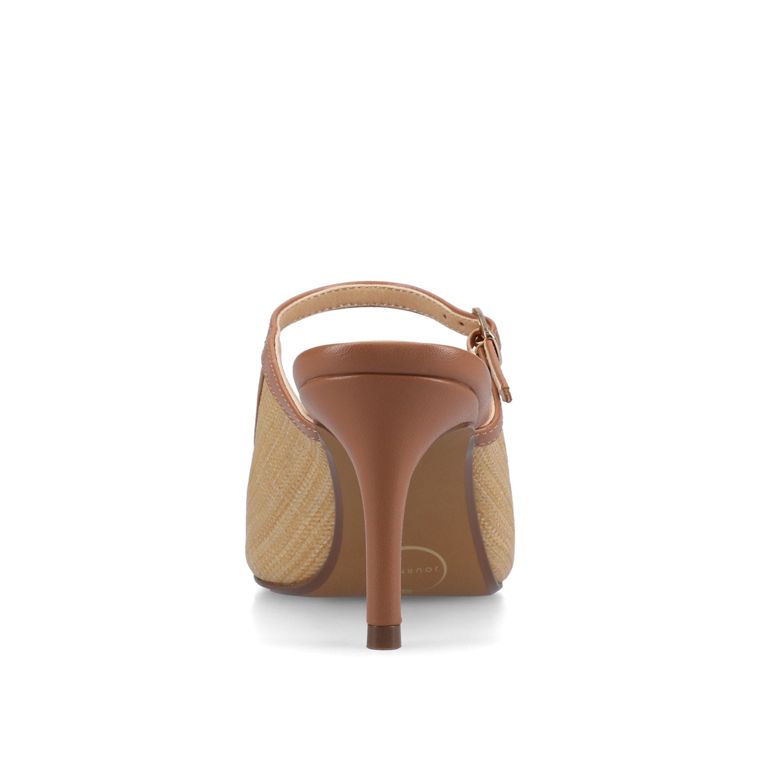 Journee TIFFEE SLIP ON HEELS - Natural