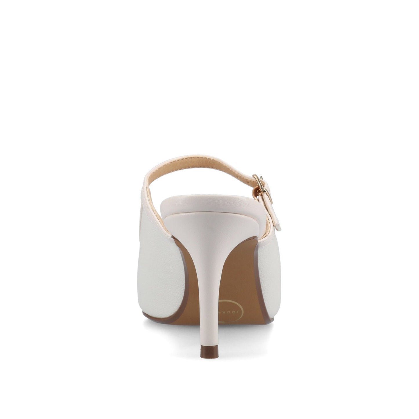 Journee TIFFEE SLIP ON HEELS - Bone Shimmer