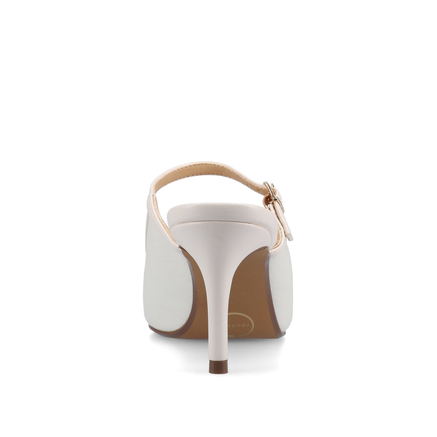 Journee TIFFEE SLIP ON HEELS - Bone Shimmer