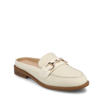 Journee RAYLA SLIP ON LOAFERS - Bone Lizard
