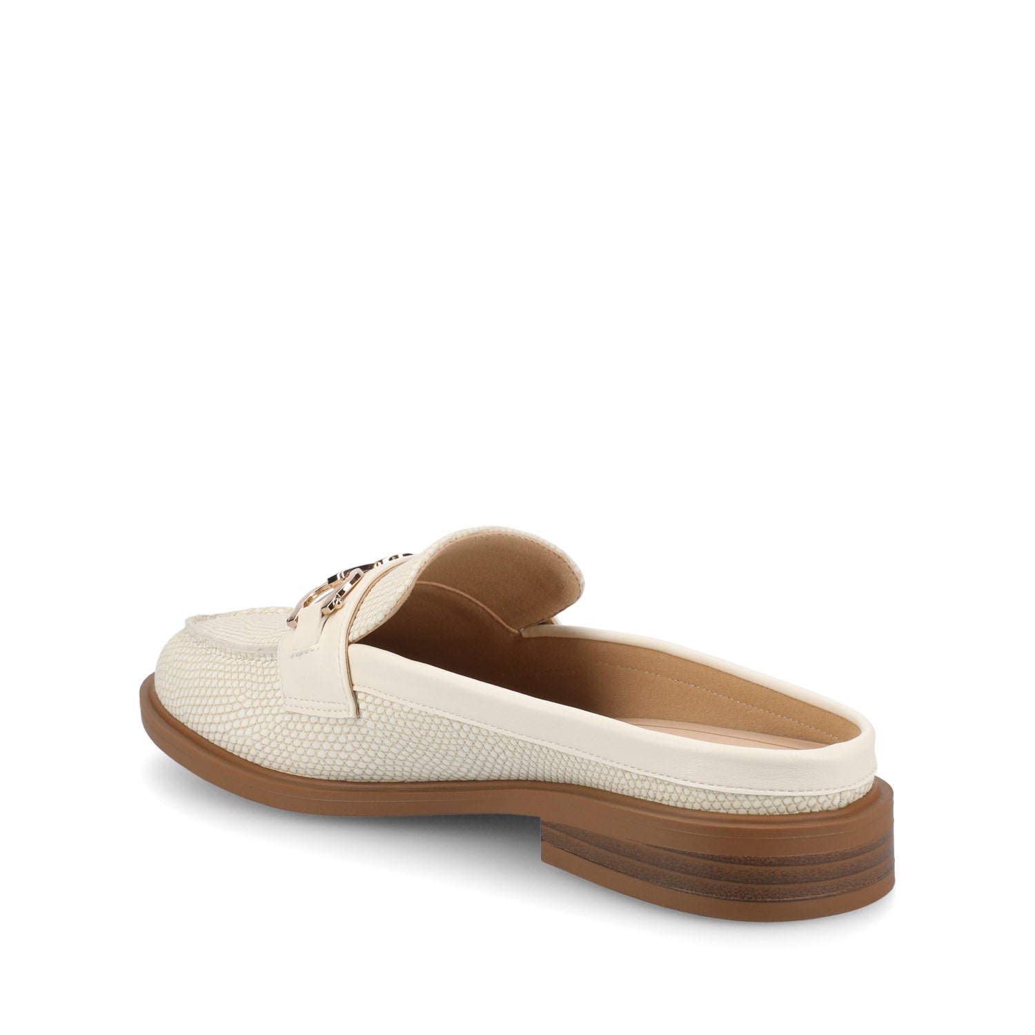 Journee RAYLA SLIP ON LOAFERS - Bone Lizard