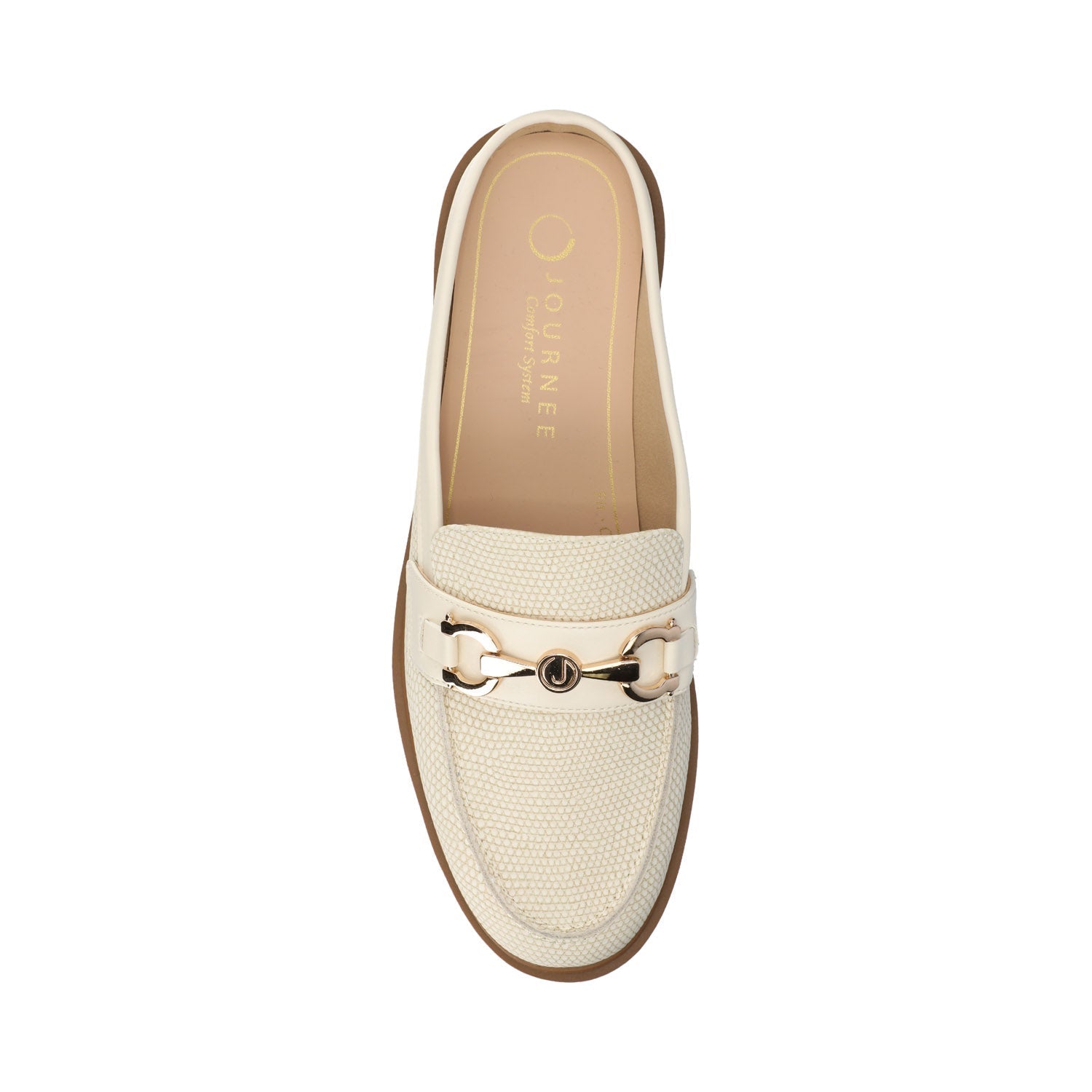 Journee RAYLA SLIP ON LOAFERS - Bone Lizard