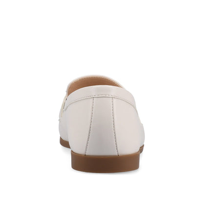 Journee MIZZA LOAFER FLATS IN VEGAN LEATHER - Bone PU