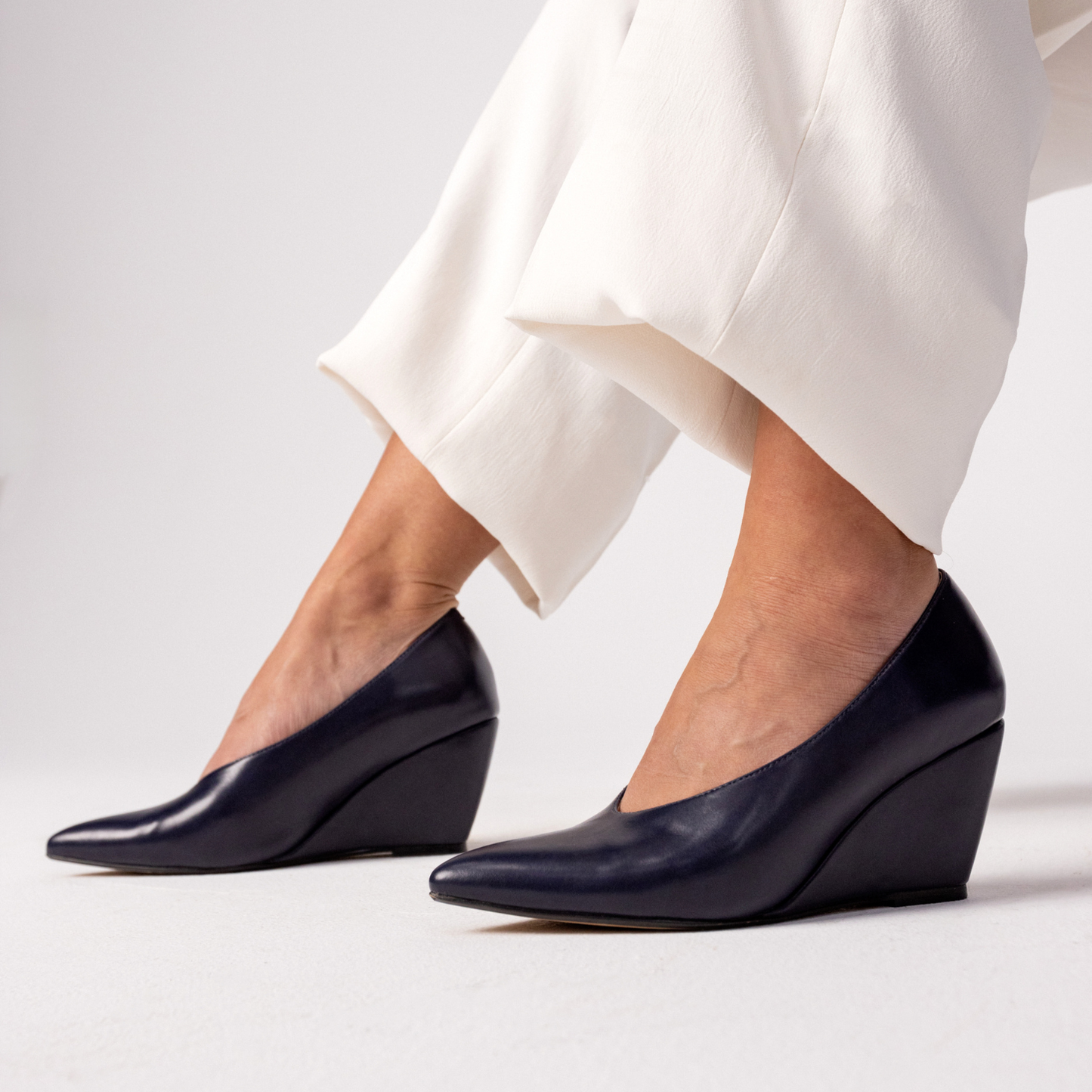 Journee DANIKA DRESS WEDGES - Navy