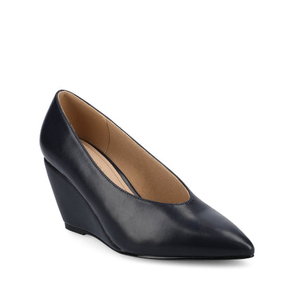 Journee DANIKA DRESS WEDGES - Navy