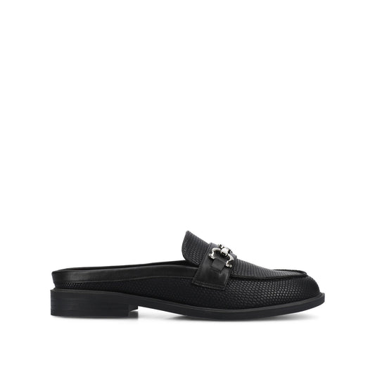 Journee RAYLA SLIP ON LOAFERS - Black Lizard
