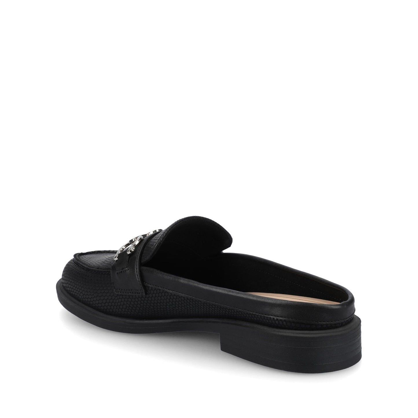 Journee RAYLA SLIP ON LOAFERS - Black Lizard