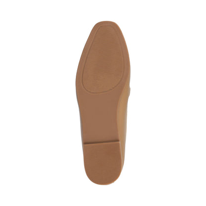 Journee MIZZA LOAFER FLATS IN VEGAN LEATHER - Mocha PU