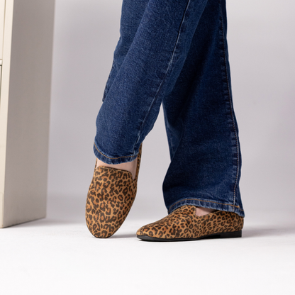 Journee ISHANI BALLET FLATS - Leopard/Camel