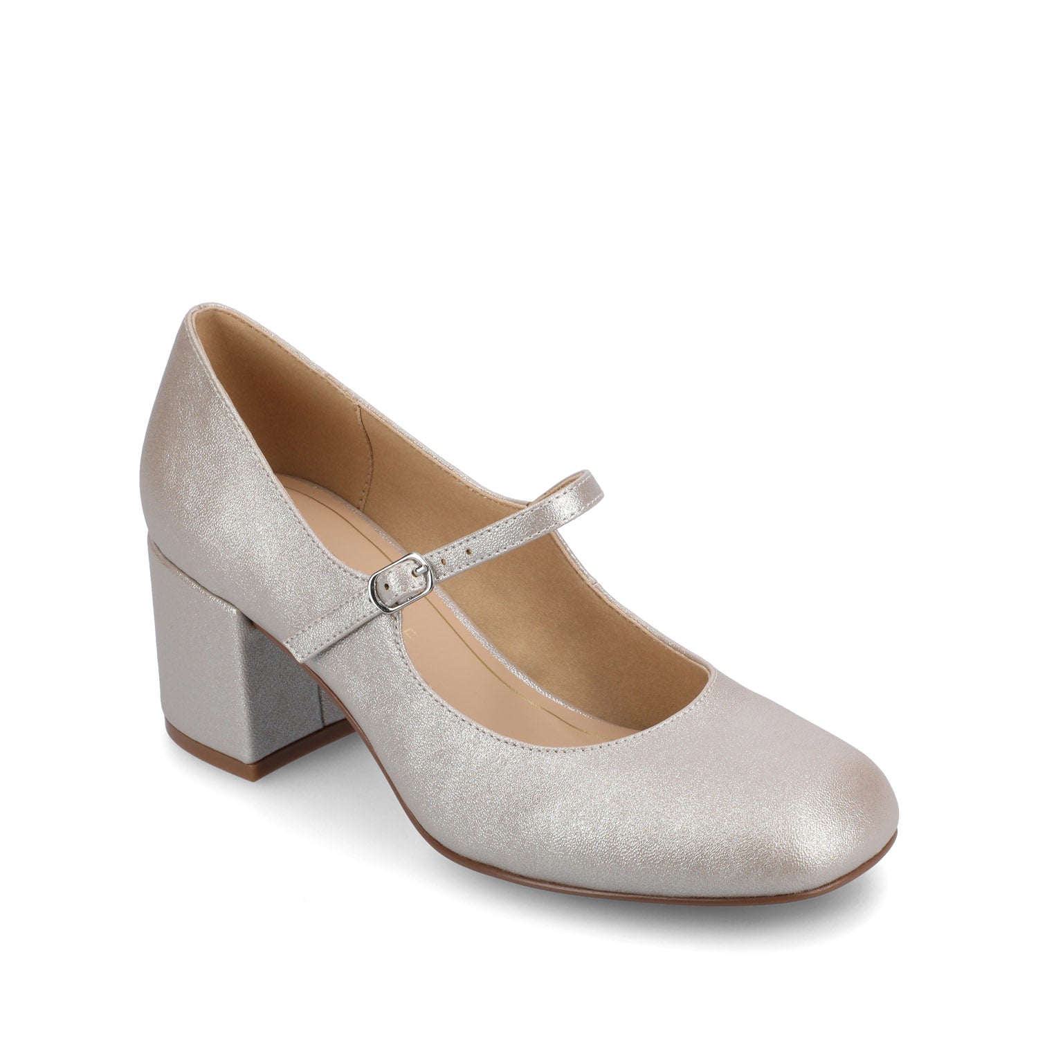 Journee OKENNA LOW HEEL PUMP - Champagne