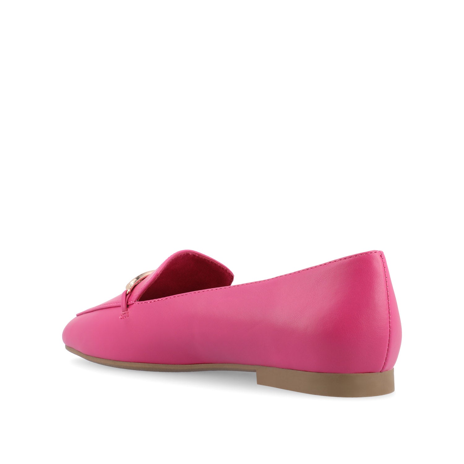 Journee WRENN LOAFER FLATS IN VEGAN LEATHER - Fuchsia PU