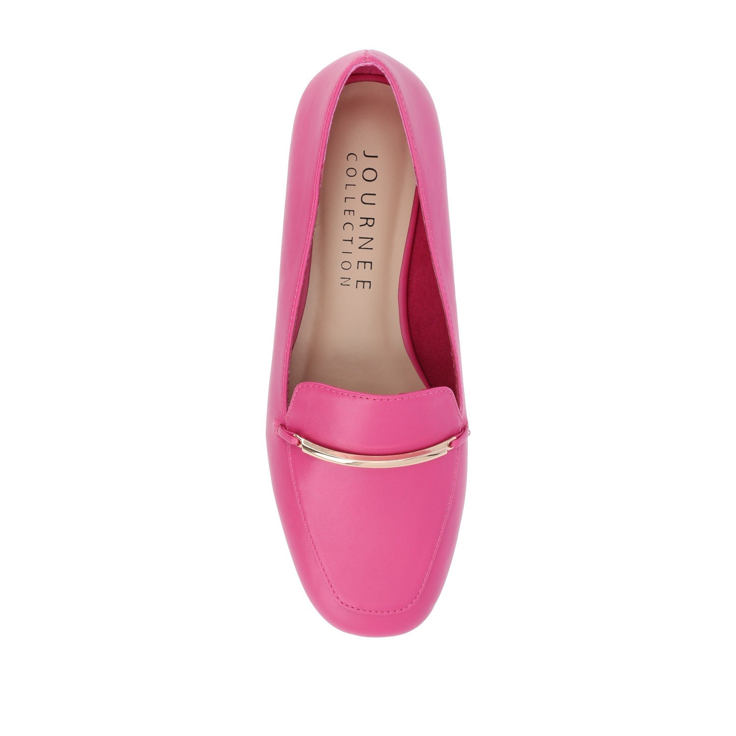 Journee WRENN LOAFER FLATS IN VEGAN LEATHER - Fuchsia PU