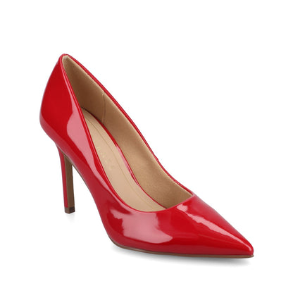 Journee VENUS STILETTO DRESS PUMP HEELS - Patent Red