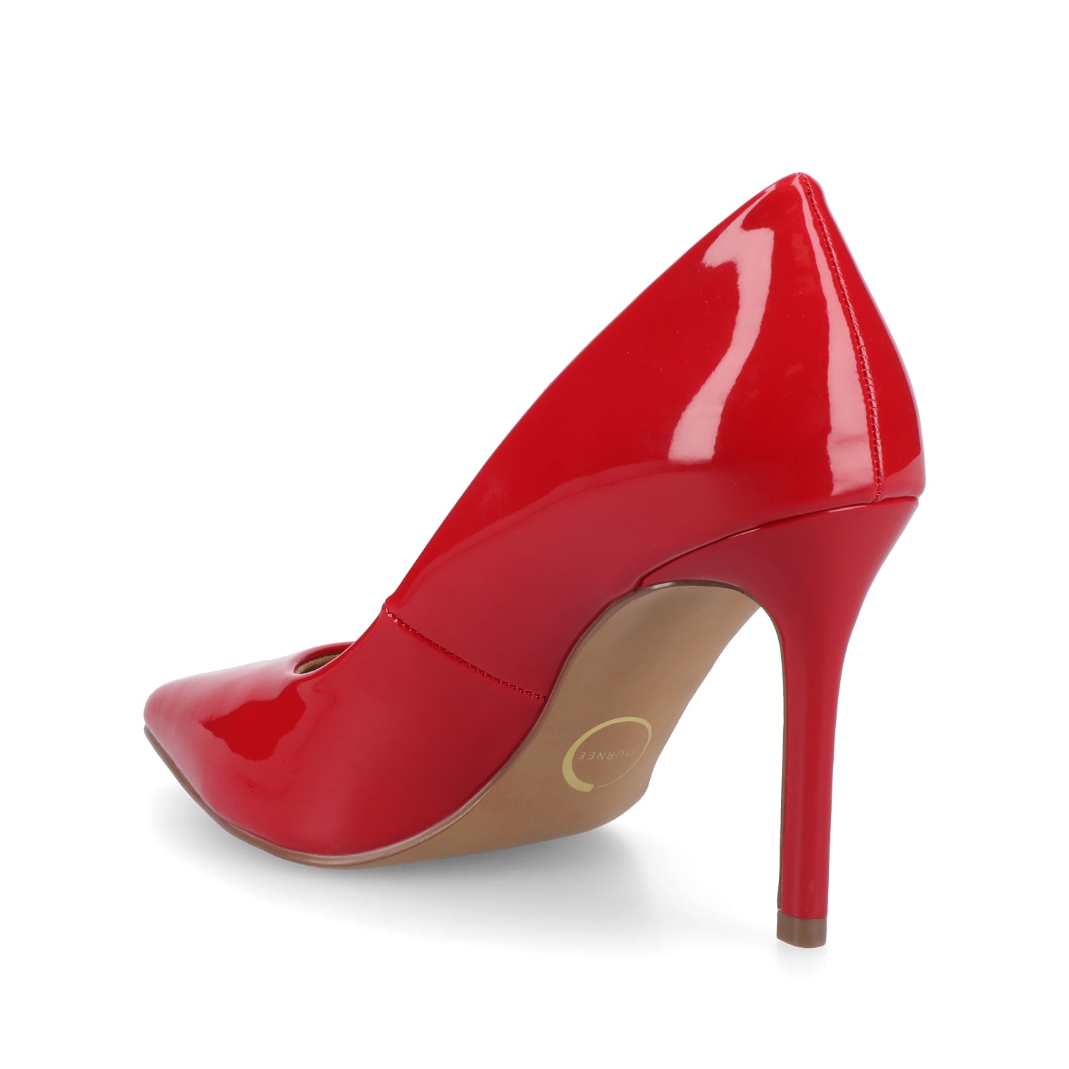 Journee VENUS STILETTO DRESS PUMP HEELS - Patent Red