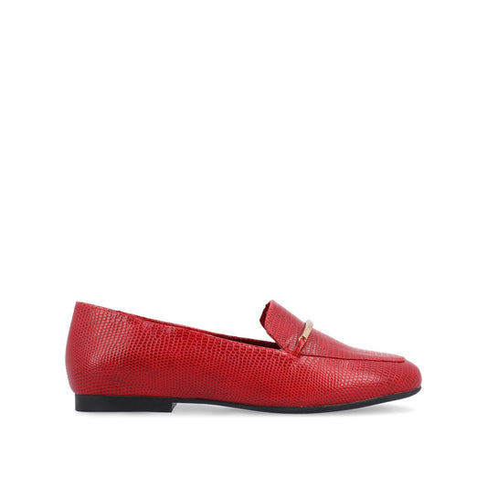Journee WRENN LOAFER FLATS IN PRINT - Red Lizard
