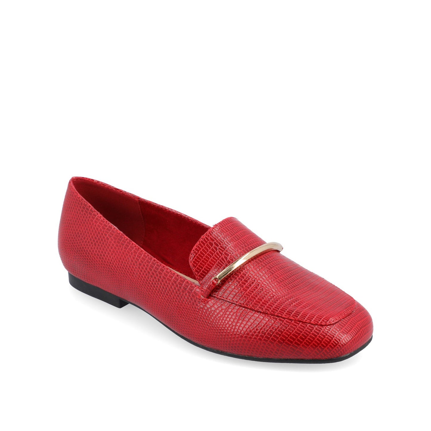 Journee WRENN LOAFER FLATS IN PRINT - Red Lizard
